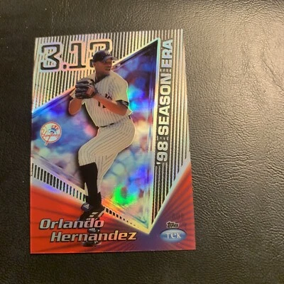 C37d 1999 Topps Tek #40a  Orlando Hernandez New York Yankees￼￼ ￼￼￼,￼pattern￼ 25 - Image 1 of 2