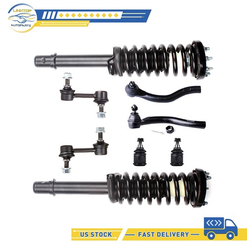 AutoShack Front & Rear Complete Struts Coil Springs And Shock Absorbers