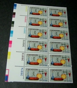 US Plate Blocks Stamp Scott# 1685 Chemistry 1976 Blk of 12 MNH (see note) L329 - Picture 1 of 1