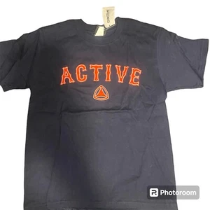 Vintage Boston 2 Active Skate Youth T-Shirt Navy and Red letters Color Medium - Picture 1 of 2