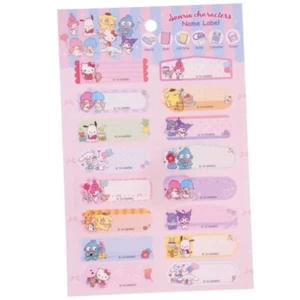 Sanrio Mix Personajes Impermeable Escribir Nombre Adhesivo Sello Etiqueta Autolaminada - Imagen 1 de 3