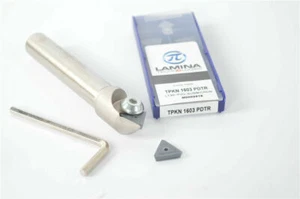 Soporte para herramientas de taladro biselado CNC de alta calidad TP45 C16-20-110 + 10 piezas TPKN 1603 - Imagen 1 de 5