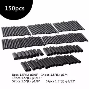 150pcs 3:1 Dual Wall Adhesive Heat Shrink Tubing Kit small 5 Sizes - Picture 1 of 6