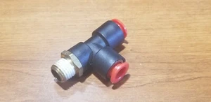 SMC push-to-connect Male Run Tee one touch air fitting KQ2Y11-35AS - Picture 1 of 2
