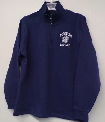 Sudadera Georgetown Hoyas Logo Sport-Tek® Damas 1/4 Cremallera XS-4XL NCAA Nueva Foto 1 de 3
