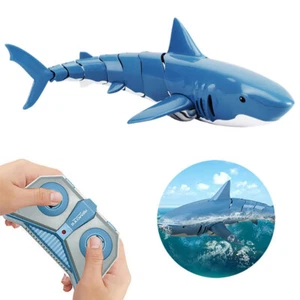 Remote Control Shark RC Boat Shark Ship Summer Pool Lake Water Toy Kid Boy Gift - Picture 1 of 11