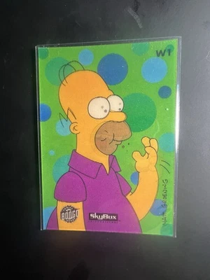 1994 Skybox International The Simpsons Series II Homer Donut Wiggle Comics #W1 - Image 1 of 4