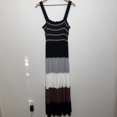 Vestido Spense Mujeres Maxi Goblincore Mediano Niveles Calado Bosque Hada Hippie Boh Foto 1 de 4