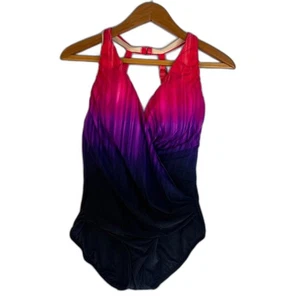 MiracleSuit Einteiler Badeanzug Ombre Regal BH Größe 10 Estilo Strand Schlankmacher - Bild 1 von 12