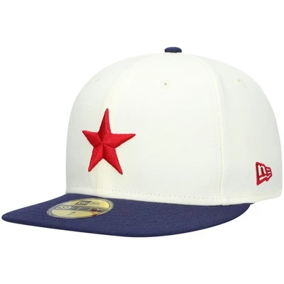 Men's New Era White Detroit Stars Cooperstown Collection Turn Back The Clock - Image 1 of 4