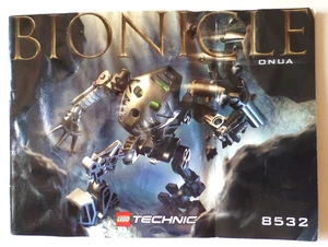 Vintage LEGO TECHNIC BIONICLE ONUA 8532 Instruction Manual - Picture 1 of 8