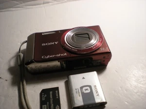 Sony Cyber-Shot DSC-W370 14,1 MP 7x fotocamera digitale rosso - Foto 1 di 16