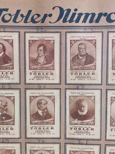 Seltene 20er Jahre Toblerone Sammelkarten - Schweizer Schokolade Promo Sammlerstücke. - Bild 1 von 4