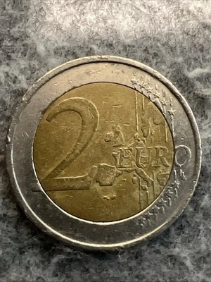 2002 2Euro Coin With Errors.  A Good Find , A Collector Dreams. - Image 1 of 4