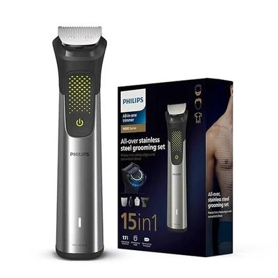 Recortadora Philips para hombre BeardSense Tech escaneos barba 125x por segundo cara cuerpo Foto 1 de 4