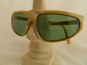 AFFARI OTTICI VINTAGE NEW YORK 011394/9WZ PLASTICA OSSEA UNICA - LENTI VERDI - Foto 1 di 7