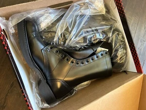 Corcoran Men's 10" Leather Jump Boots 975 *Made in USA* Black/Black Size 6.0 D - Picture 1 of 2