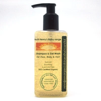 LAVENDER BABY SHAMPOO & BATH WASH - New Dawn Organic Aloe Vera Skin & Hair Care - Image 1 of 4