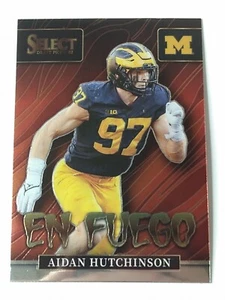 Aidan Hutchinson 2022 Select Draft Picks En Fuego #EN-AH Detroit Lions Michigan - Foto 1 di 1