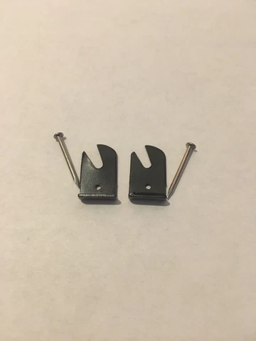 Cuckoo Clock Parts - New Holding Bracket For Topper -Set Of 2 Pieces And 2 Nails Cover