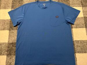 Dickies Genuine Men's Size 2XL Pocket T-Shirt  Blue Shirt Short Sleeve
