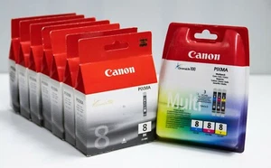Canon Pixma CLI-8 Multi + 7x Schwarz Druckerpatrone NEU SEALED Tintenpatrone - Bild 1 von 7