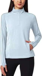 NWOT Mondetta Women's Active 1/4-Zip Long Sleeve Top, Color Blue, Size XS - Picture 1 of 4