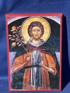 Ancient Faith Icon Catholic Saint Euphrosynos Cook Bible Art Plaque ❤️gsc17m1 - Picture 1 of 8