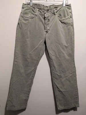 7 For All Mankind Green Straight Leg Regular Cotton Jeans Men's Size 36 USA - Image 1 of 4