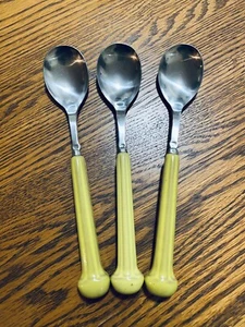 Denby England Regency Green Soup Spoons Set Of 3 - Picture 1 of 9
