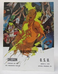 2/70 OREGON and OREGON STATE at WASHINGTON HUSKIES basketball program - Picture 1 of 2