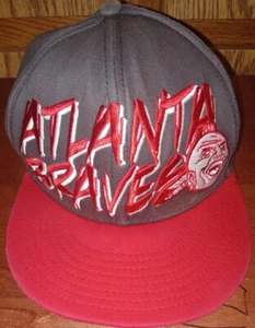 Atlanta Braves D-Rock New Era Cooperstown Screaming Indian Chief SnapBack *READ - Picture 1 of 8