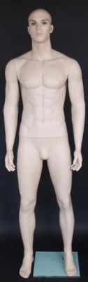 Maniquí de 6'3" de alto cuerpo muscular masculino tamaño completo tono piel maquillaje M796FT, 40/31/40 Foto 1 de 4