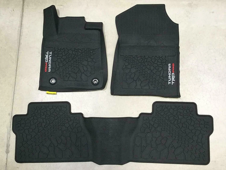 OEM 2014-2021 TOYOTA TUNDRA TRD PRO ALL WEATHER FLOOR LINERS  - Image 1 of 1