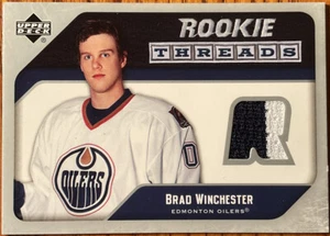 2005-06 Upper Deck Rookie Threads Brad Winchester #RT-BW Edmonton Oilers - Picture 1 of 2