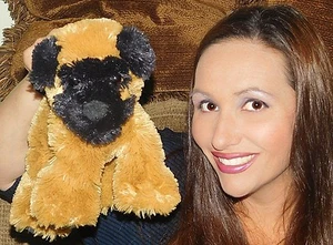 Commonwealth BROWN BLACK ROTTWEILER? BOXER? Puppy Dog Plush Animal 10" LOVEY (B) - Picture 1 of 2