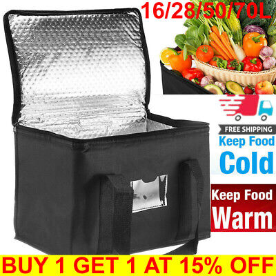 28-70L Food Delivery Insulated Bags Pizza Takeaway Thermal Warm/Cold Bag Ruck UK • 5.99£
