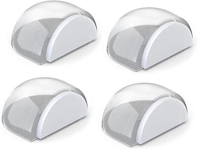 LÜNIC - 4er Set Türstopper Boden selbstklebend, halbrunde transparente - Bild 1 von 4