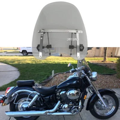 Para Honda Shadow Aero 750 1-7/8" Manillar Moto Parabrisas Humo Foto 1 de 4