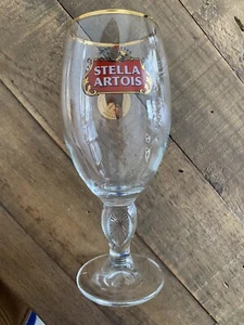 Stella Artois Wimbledon Limited Edition Gold Rim Beer Glass 33cl 2/3rd Pint - Picture 1 of 5