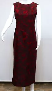 RETRO 1960s COLUMN EVENING GOWN - Foto 1 di 4