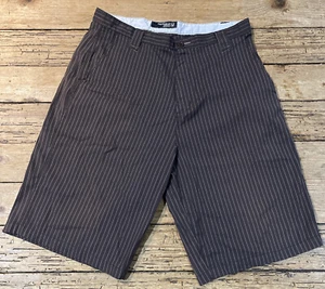 redsand brown stripe mens long shorts size 33 - Picture 1 of 6