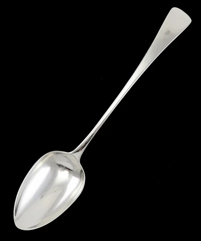 Antique 1822 English Sterling Silver William Bateman Stuff/Serving Spoon Cover
