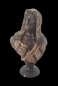 Sculpture Platre polychromé fin 19ème  orientaliste arabe maure goldscheider ?