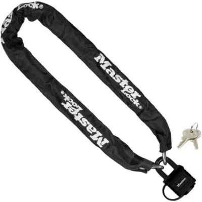 Master Lock Bike Chain Lock with Padlock [Key] [90 cm Chain] 8390EURDPRO - Image 1 of 4