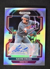 2022 Prizm Draft Picks Baseball Base Auto Silver #PDP9 Gavin Cross