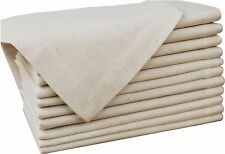 12 Pack - GFI Linen Clubs 18 x 18 Inch Dinner Napkins - Natural Flax Color