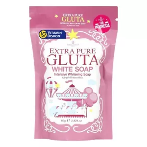 JABÓN BLANQUEADOR CUERPO Y ROSTRO GLUTA EXTRA PURO PIEL PRECIOSA 80GR - Imagen 1 de 3