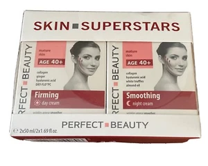 Skin Superstars Perfect Beauty Age 40+ Firming Day And Smoothing Night Cream NEW - Picture 1 of 1