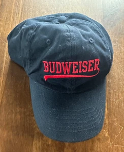 Budweiser Beer-Navy Blue Adjustable Cap/Hat Baseball-NEW - Picture 1 of 3